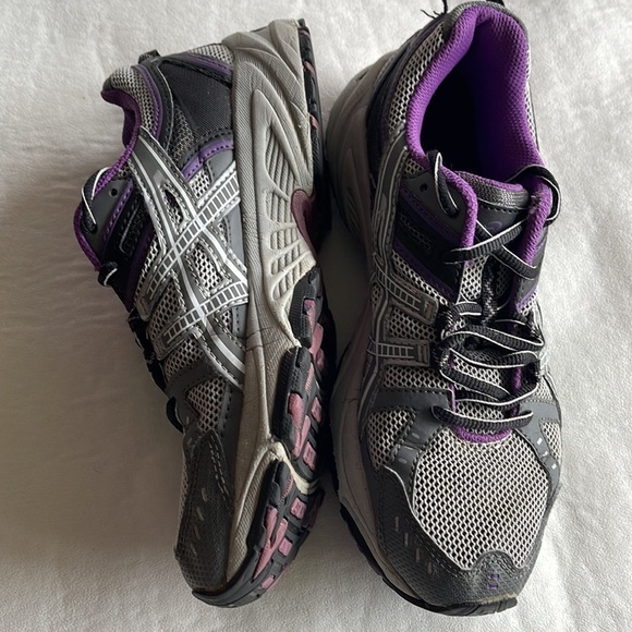 ASICS GEL-Venture 3 Trail Running Shoes Gray/Purple ,Size 8.5 - Picture 3 of 8